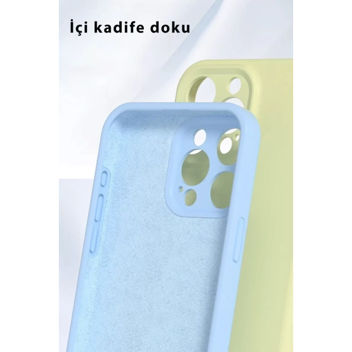 Apple iPhone 16 Pro Kılıf Nano içi Kadife Silikon - Mavi
