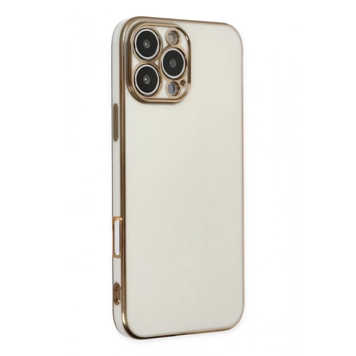 Apple iPhone 16 Pro Kılıf Volet Silikon - Beyaz