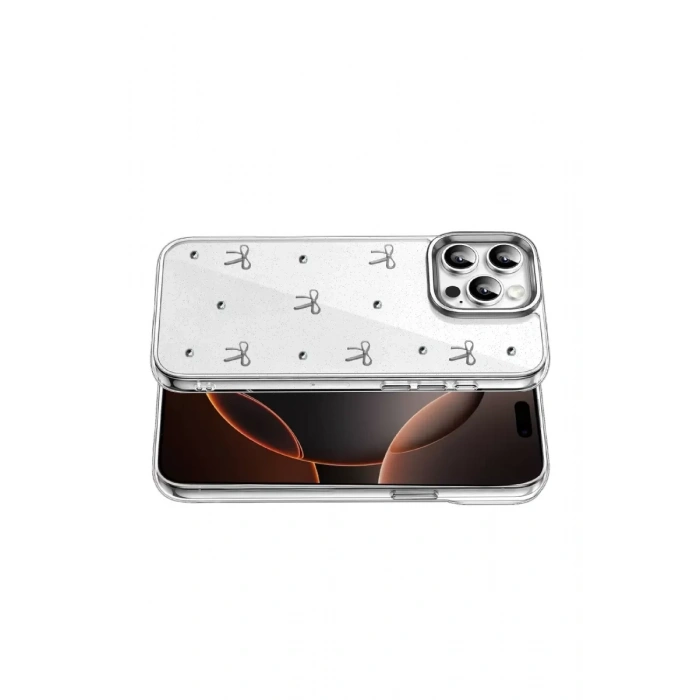 Apple iPhone 16 Pro Max Fiyonk Desenli Kapak - Desen 5
