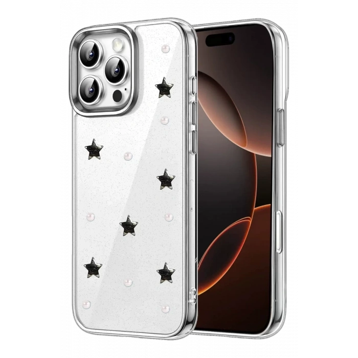 Apple iPhone 16 Pro Max Fiyonk Desenli Kapak - Desen 7