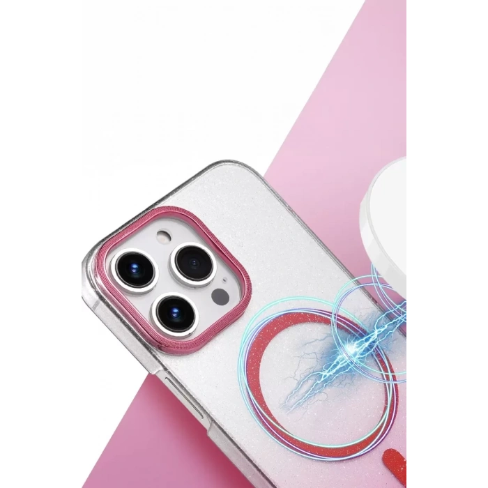 Apple iPhone 16 Pro Max Glossy Magsafe Kapak - Çöl Titanyum