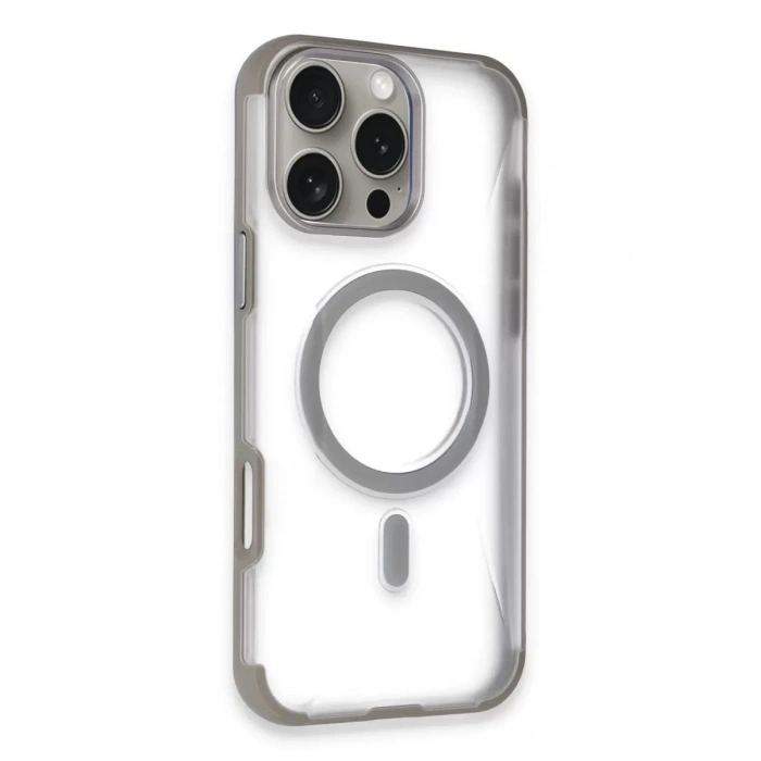 Apple iPhone 16 Pro Max Hilton Magsafe Kapak - Titan Gri