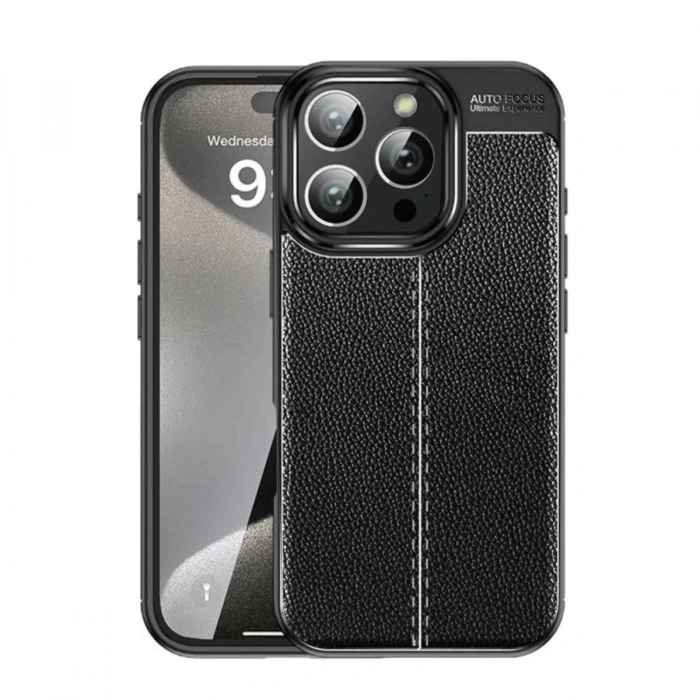 Apple iPhone 16 Pro Max Kılıf Auto Focus Kapak - Siyah