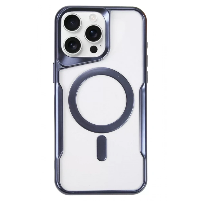 Apple iPhone 16 Pro Max Kılıf Boyi Magsafe Silikon Kapak - Lacivert