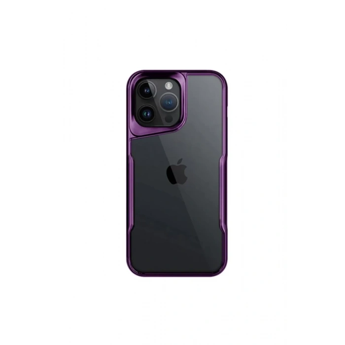 Apple iPhone 16 Pro Max Kılıf Boyi Silikon Kapak - Derin Mor