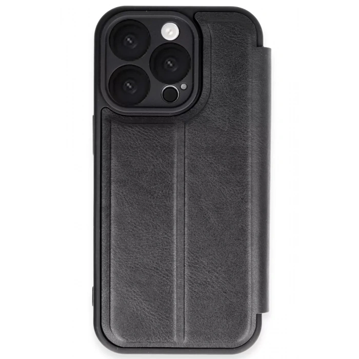 Apple iPhone 16 Pro Max Kılıf Flip Cover - Siyah