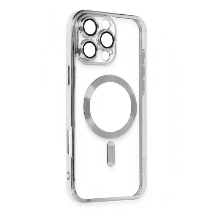 Apple iPhone 16 Pro Max Kılıf Kross Magneticsafe Kapak - Gümüş