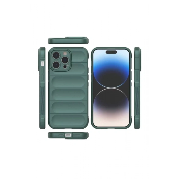 Apple iPhone 16 Pro Max Kılıf Optimum Silikon - Koyu Yeşil