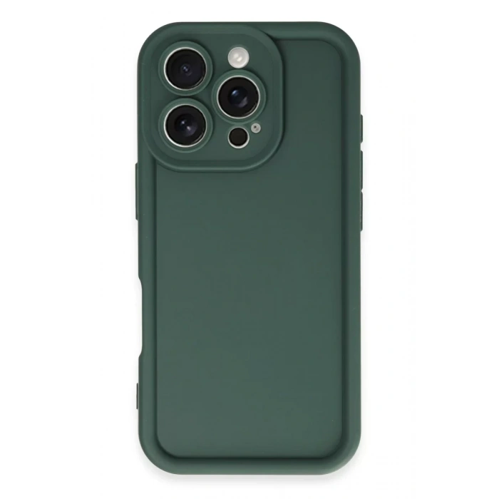 Apple iPhone 16 Pro Max Kılıf Viera Silikon - Koyu Yeşil