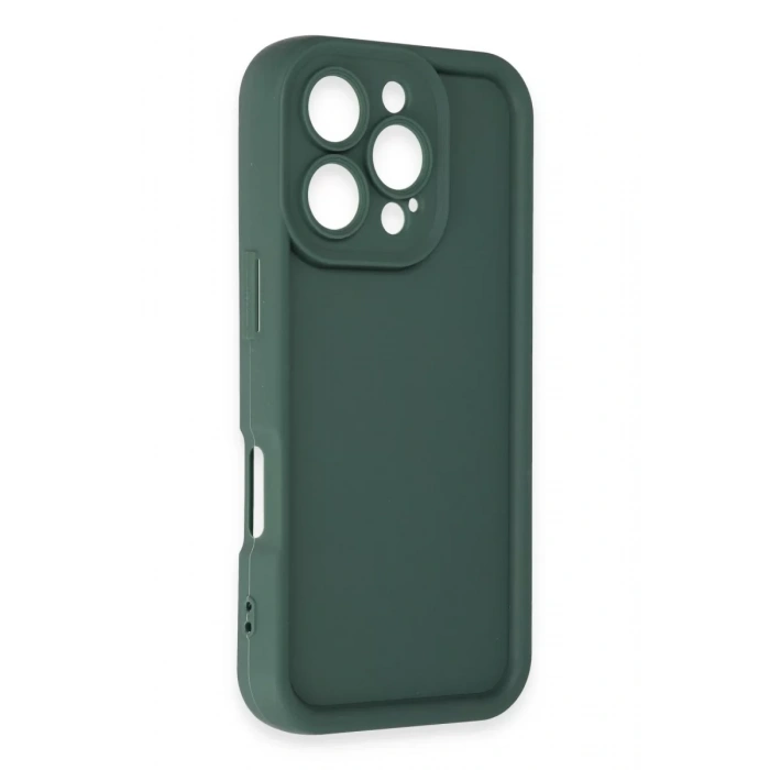 Apple iPhone 16 Pro Max Kılıf Viera Silikon - Koyu Yeşil