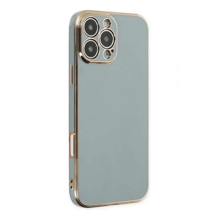 Apple iPhone 16 Pro Max Kılıf Volet Silikon - Açık Yeşil