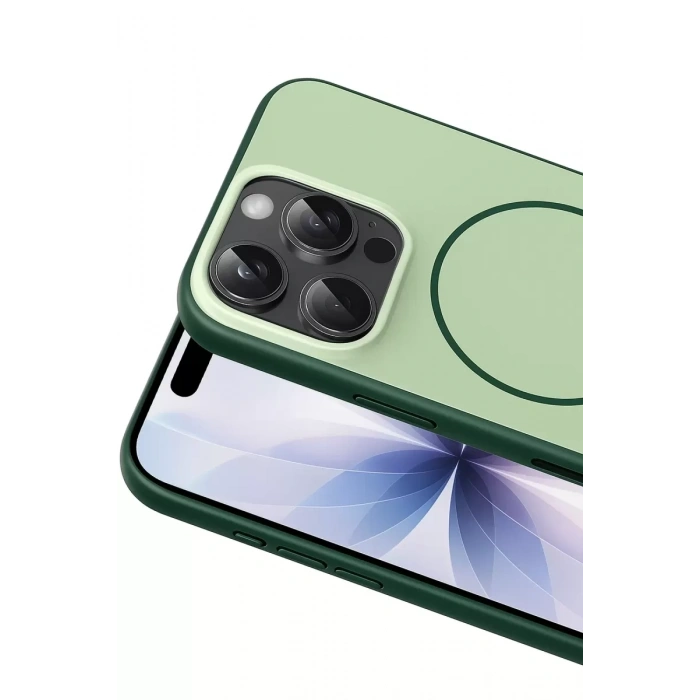 Apple iPhone 16 Pro Max Neva Magsafe Kapak - Koyu Yeşil