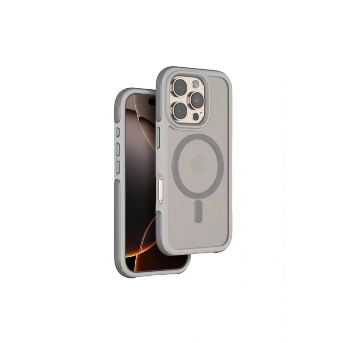 Apple iPhone 16 Pro Max Orbit Magsafe Kapak - Titan Gri