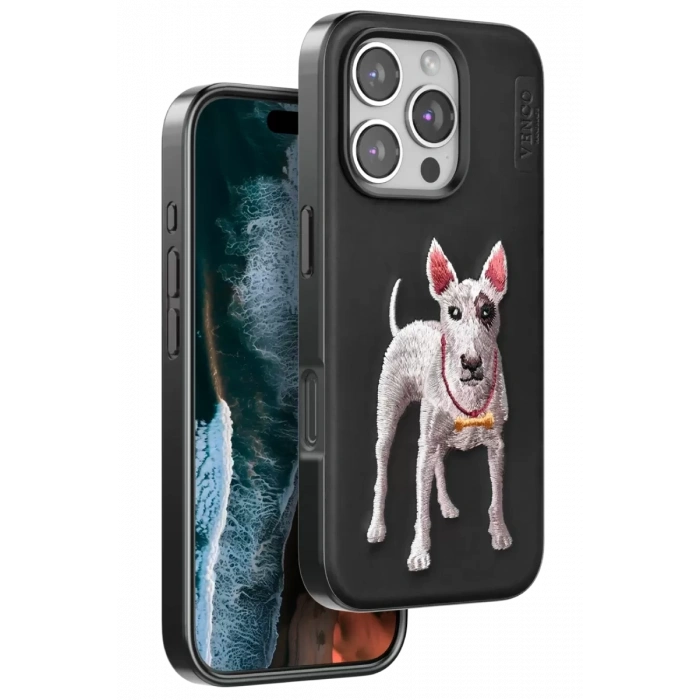 Apple iPhone 16 Pro Perma Desenli Kapak - Siyah