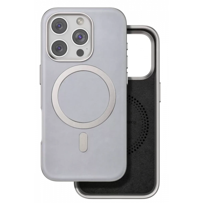 Apple iPhone 16 Pro Puskas Magsafe Kapak - Titan Gri