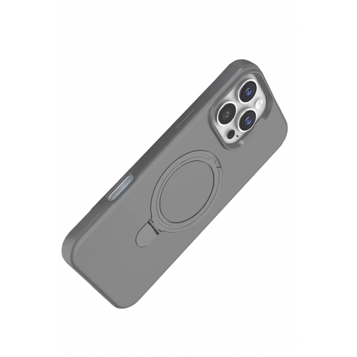 Apple iPhone 16 Pro Regal Magsafe Standlı Kapak - Titan Gri