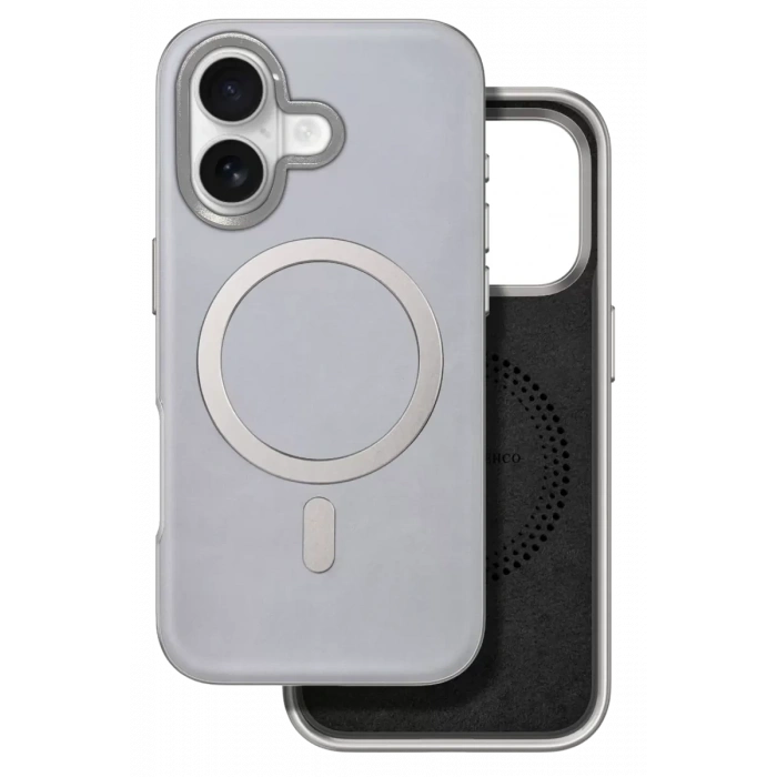 Apple iPhone 16 Puskas Magsafe Kapak - Titan Gri