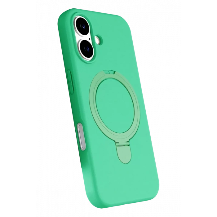 Apple iPhone 16 Regal Magsafe Standlı Kapak - Yeşil
