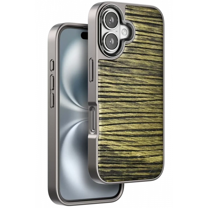 Apple iPhone 16 Wave Kapak - Koyu Kahve