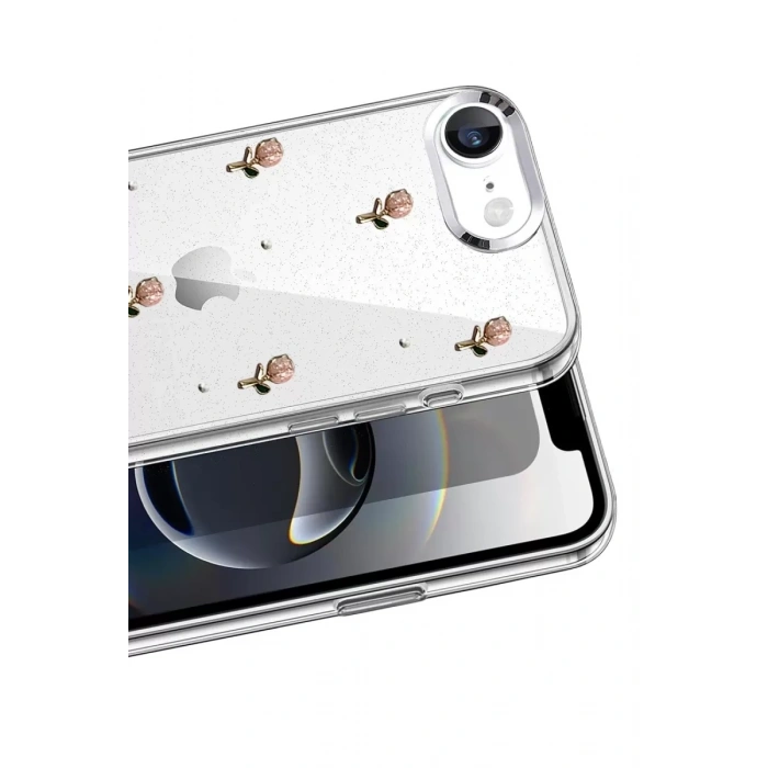 Apple iPhone 16E Fiyonk Desenli Kapak - Desen 6