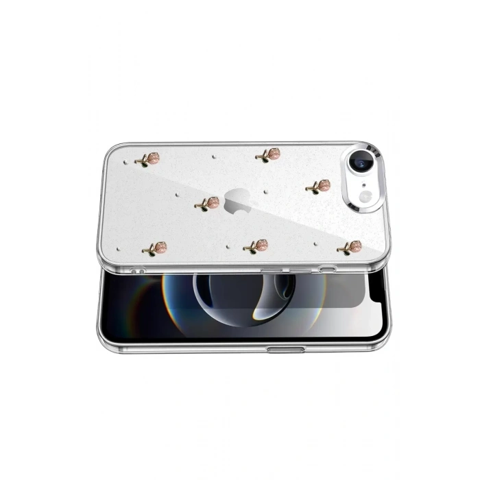 Apple iPhone 16E Fiyonk Desenli Kapak - Desen 6