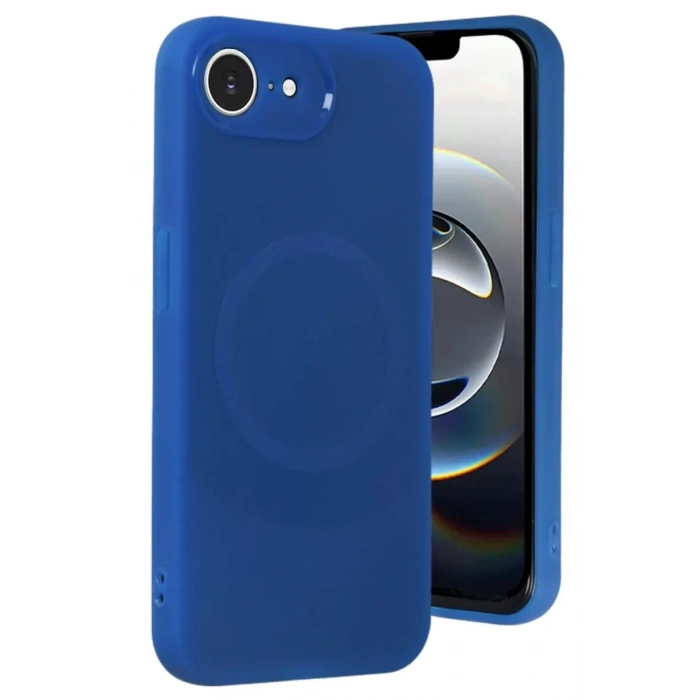 Apple iPhone 16E Kılıf Maya Karbon Kapak - Lacivert