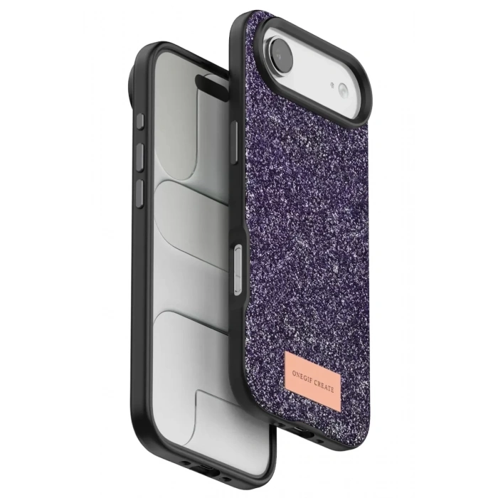 Apple iPhone 17 Air Bright Simli Kapak - Derin Mor