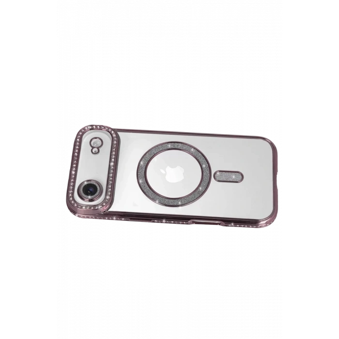 Apple iPhone 17 Air Joke Simli Magneticsafe Kılıf - Pembe