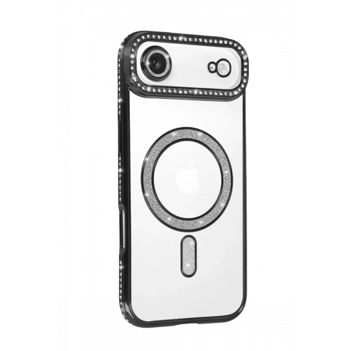 Apple iPhone 17 Air Joke Simli Magneticsafe Kılıf - Siyah