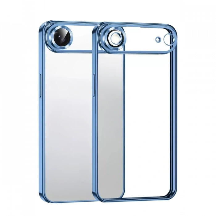 Apple iPhone 17 Air Lensli Silikon - Açık Mavi