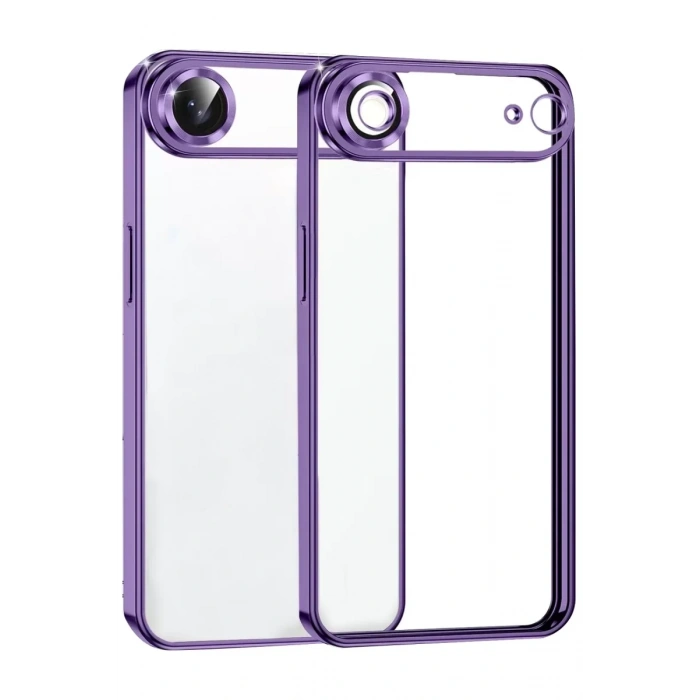 Apple iPhone 17 Air Lensli Silikon - Mor