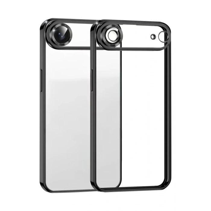 Apple iPhone 17 Air Lensli Silikon - Siyah