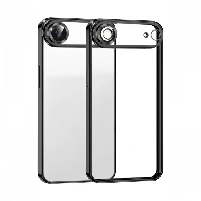 Apple iPhone 17 Air Lensli Silikon - Siyah