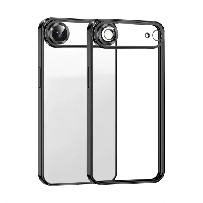 Apple iPhone 17 Air Lensli Silikon - Siyah