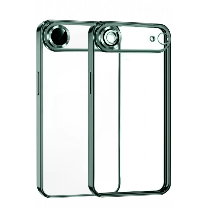 Apple iPhone 17 Air Lensli Silikon - Yeşil
