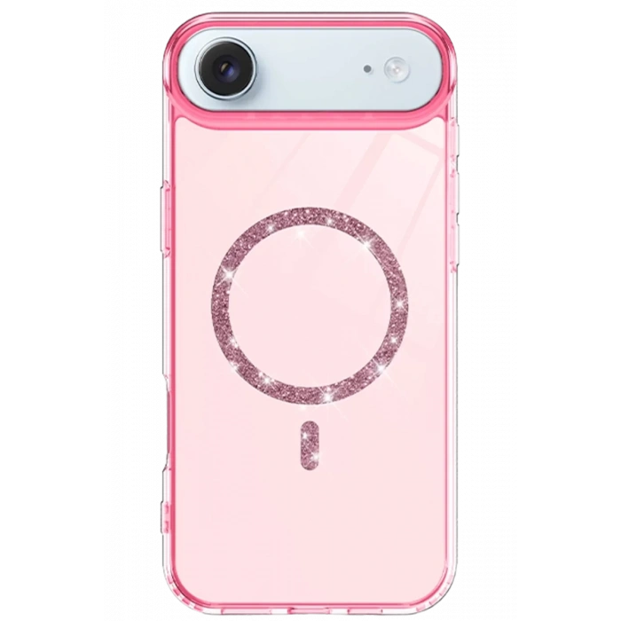 Apple iPhone 17 Air Live Diamond Magsafe Kapak - Pembe