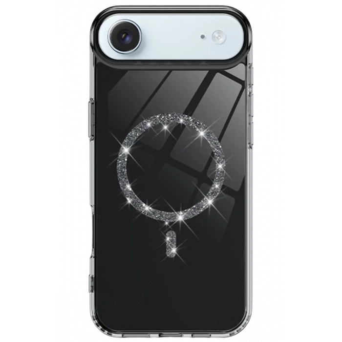 Apple iPhone 17 Air Live Diamond Magsafe Kapak - Siyah