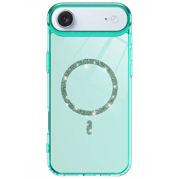 Apple iPhone 17 Air Live Diamond Magsafe Kapak - Yeşil