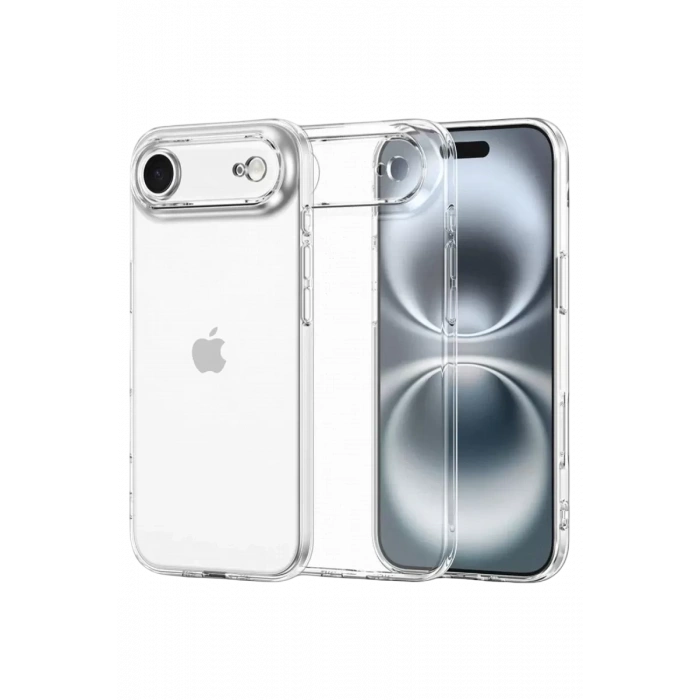 Apple iPhone 17 Air Lüx Şeffaf Silikon - Şeffaf