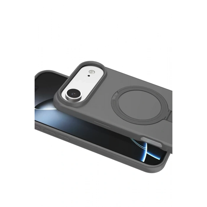Apple iPhone 17 Air Regal Magsafe Standlı Kapak - Titan Gri