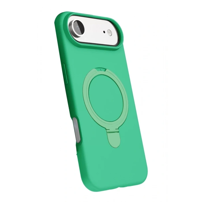 Apple iPhone 17 Air Regal Magsafe Standlı Kapak - Yeşil