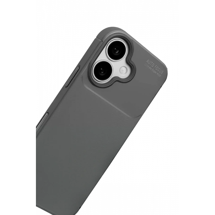 Apple iPhone 17 Auto Focus Karbon Kapak - Gri