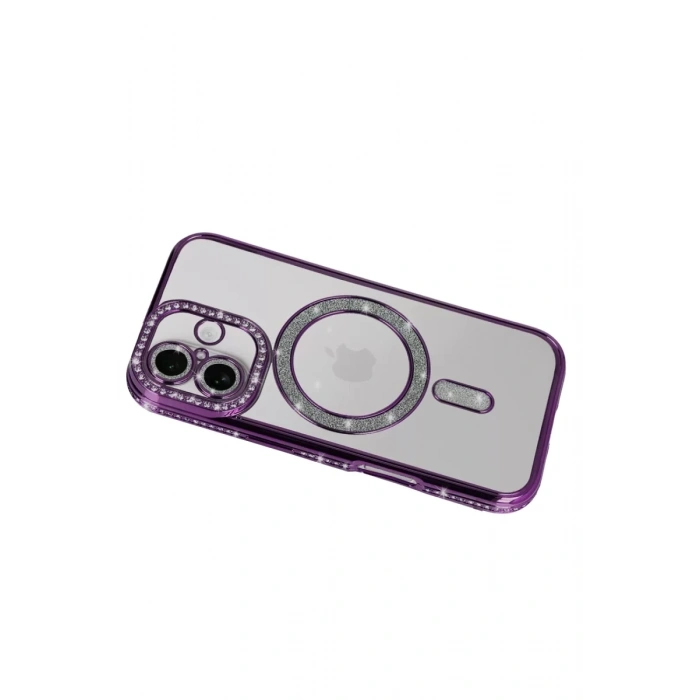 Apple iPhone 17 Joke Simli Magneticsafe Kılıf - Derin Mor