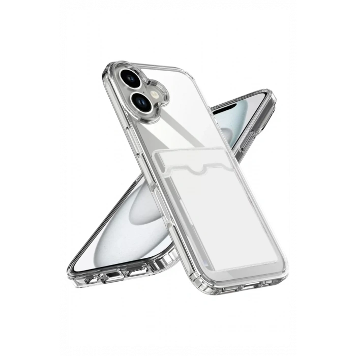 Apple iPhone 17 Kart Şeffaf Silikon - Şeffaf