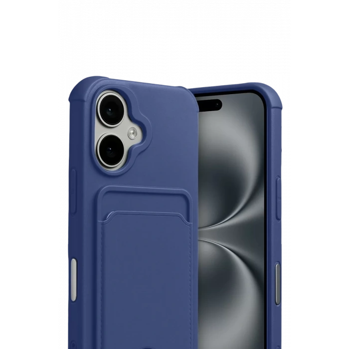 Apple iPhone 17 Kelvin Kartvizitli Silikon - Lacivert