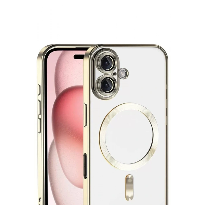 Apple iPhone 17 Kross Magneticsafe Kapak - Gold