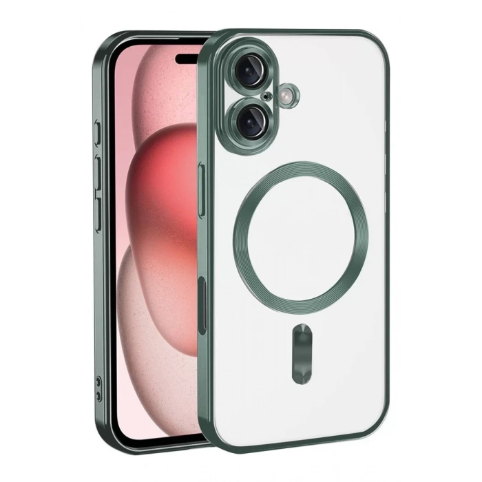 Apple iPhone 17 Kross Magneticsafe Kapak - Koyu Yeşil