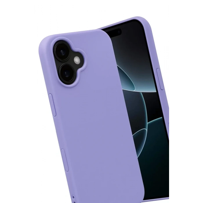 Apple iPhone 17 Nano içi Kadife Silikon - Lila