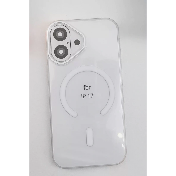 Apple iPhone 17 PC Blank Magsafe Kapak - Şeffaf