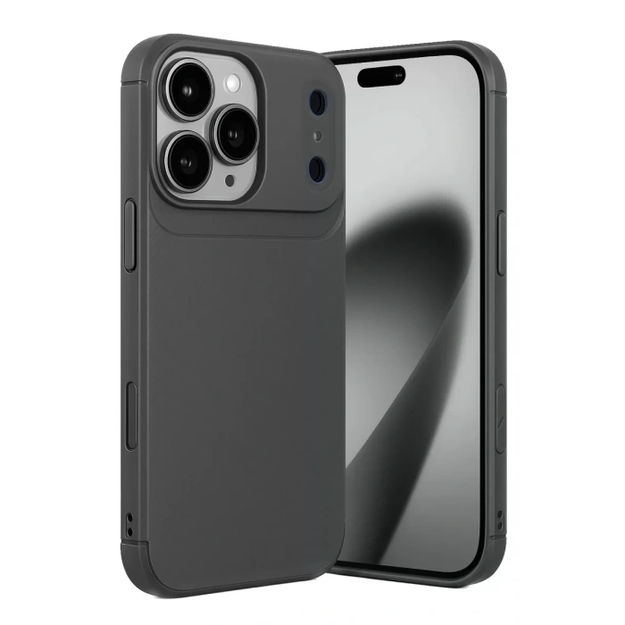 Apple iPhone 17 Pro Auto Focus Karbon Kapak - Gri